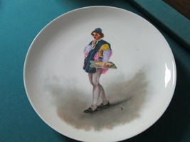 HAND PAINTED FIGURAL VERONA ITALY BOY PLATTER CERAMIC 12 1/2&quot; WALL PLAQUE - $105.92