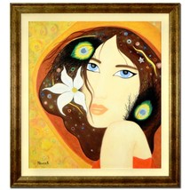 Kristina Novak &quot;Bliss&quot;-ORIGINAL OIL Painting/Canvas/Framed/Signed/COA List $7850 - £1,480.53 GBP