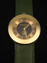 Wrist Watch Bord a&#39; Bord French Uni-Sex Solid Bronze, Genuine Leather B28 - $129.95