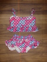 Boutique Mermaid Girls Bikini Swimsuit Size 7-8 - £10.38 GBP