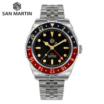 San Martin  40mm Vintage GMT Full Luminous Watch - £424.21 GBP