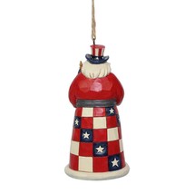American Santa Ornament from Jim Shore Heartwood Creek Collection Hanging  image 2