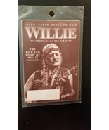 WILLIE NELSON - ROSEMONT, ILLINOIS ORIGINAL 1996 CONCERT LAMINATE BACKST... - $50.69 CAD