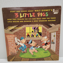 Walt Disney - Three Little Pigs (1966) Vinyl LP Sterling Holloway - 3 - TESTED - £5.15 GBP