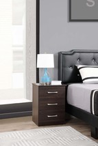 Contemporary Wenge Nightstand - 1 Drawer - $142.03 CAD