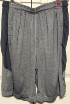 Under Armour Mens L Wide Band Grey Stripe Drawstring Shorts - $184.53 MXN