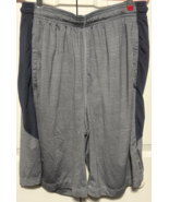 Under Armour Mens L Wide Band Grey Stripe Drawstring Shorts - $184.53 MXN