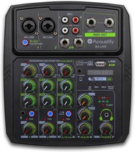B4-Live 4-Channel Dj Mixer With Bluetooth, Usb Playback, Recording, 48V ... - $64.97
