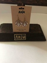 Anju Jewelry Rainbow Moonstone Mixed Metal Earrings, E2212, New, Ships Free! - £14.13 GBP