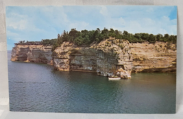 Indian Head Rock Munising Michigan Usa Postcard Vintage Travel Unused Post Card - £10.21 GBP
