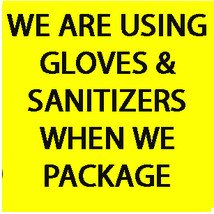 AT CASSIA4 WE'RE USING GLOVES & SANITIZER WHILE PACKAGING FOR YOUR PEACE OF MIND - Freebie