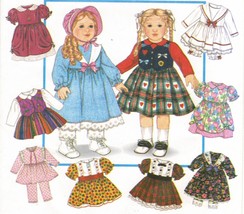 Design Your Own 18&quot; Doll Clothes Dress Pantaloons Bonnet Slip Vest Sew Pattern - £10.21 GBP
