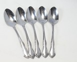Oneida Mansfield Teaspoons 6&quot; Lot of 5 Stainless - $16.65