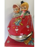 Vintage toy Wedding Couple &#39;Kissing Couple&#39; Ichida Co. 11&quot; Tin and rubber. - £4,386.30 GBP
