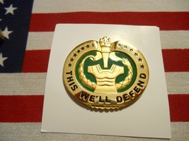 US ARMY DRILL SERGEANT IDENTIFICATION BADGE NIP REG SIZE HM LIGI - $10.00