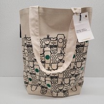 Starbucks 2017 Canvas Travel Tote Bag - Siren Coffee Mug Cup Print - £34.77 GBP