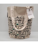 Starbucks 2017 Canvas Travel Tote Bag - Siren Coffee Mug Cup Print - £35.42 GBP