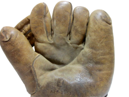 Vintage Hiawatha Leather Baseball Glove Split Finger Chet Laabs A25-1951 RHT 11&quot; - £59.86 GBP