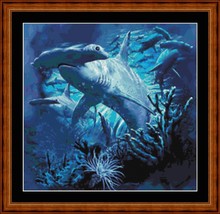 HAMMERHEADS - pdf cross stitch chart Original Artwork © Steven Michael G... - £9.20 GBP