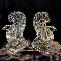 New Martinsville  Viking Eagle Glass Bookends Art Deco Stylized Bird Vtg... - £111.76 GBP