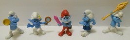 SMURFS Figures lot of 5 Peyo Papa Vanity Clumsy Harmony Gutsy McDonalds ... - £27.34 GBP