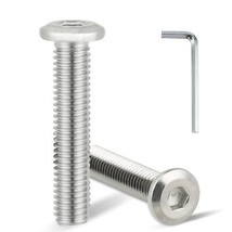 SUVICTONG M8 x 30 mm 30Pcs Flat Head Hex Socket Cap Screws Bolts with Hex Spa... - $20.66