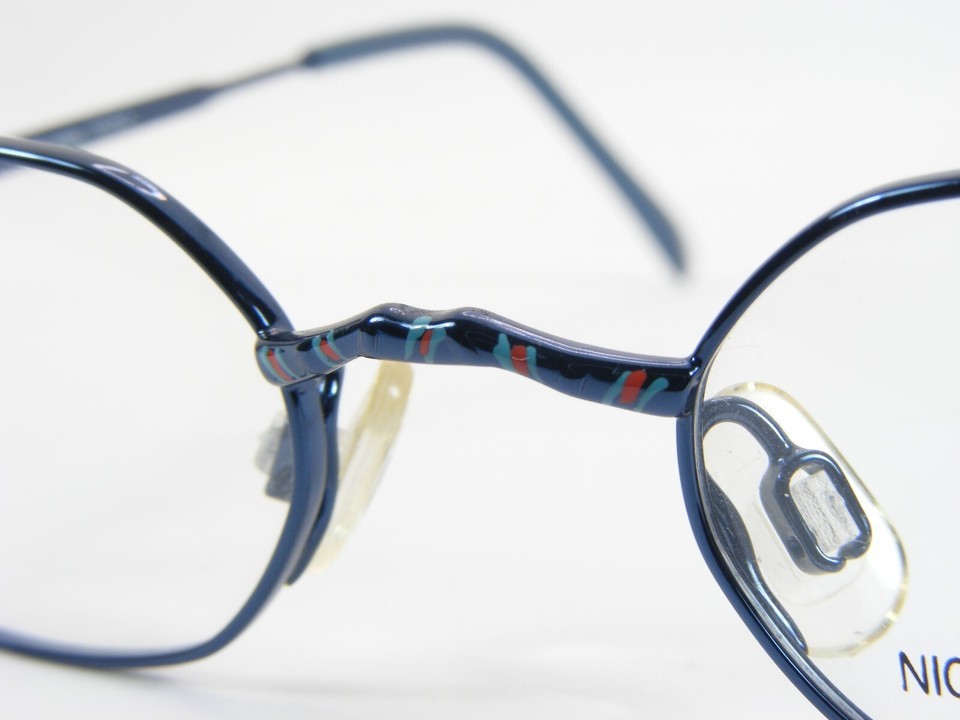 Vintage Opdo 5110-2 Blue / Red UNIQUE EYEGLASSES GLASSES METAL FRAME 40-19-125mm Item image 6