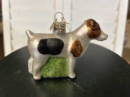 Old World Christmas OWC Jack Russell Terrier sparkly dog Christmas Tree ornament - £10.16 GBP