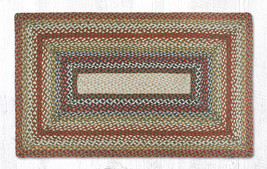 Earth Rugs RC-300 Honey Vanilla Ginger Oblong Braided Rug 27 Inch X 45 Inch - £54.18 GBP