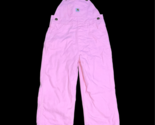 Carhartt Overalls Bibs Girls 3T Bubblegum Pink Pockets Flannel Lined Tod... - £14.93 GBP
