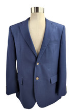 Alan Flusser Polyester Blend Navy Blue 42S Men&#39;s Large Lightweight Suit ... - £8.52 GBP