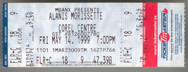 ALANNIS MORISSETTE 1999 Vintage Ticket Ottawa Row 18  - $166.56 MXN