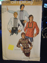 Simplicity 9786 Men&#39;s Set of Shirts Pattern - Size 15 1/2 Chest 40 - £20.99 GBP