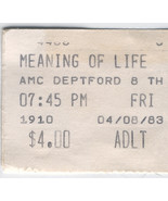 MEANING OF LIFE 1983 MONTY PYTHON TICKET STUB AMC RARE MOVIE TICKET - $8.95