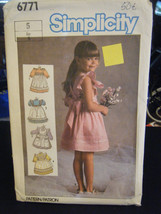 McCall&#39;s Ruffles &amp; Lace 2069 Girl&#39;s Dress Pattern - Size 5 Chest 24 - £6.09 GBP