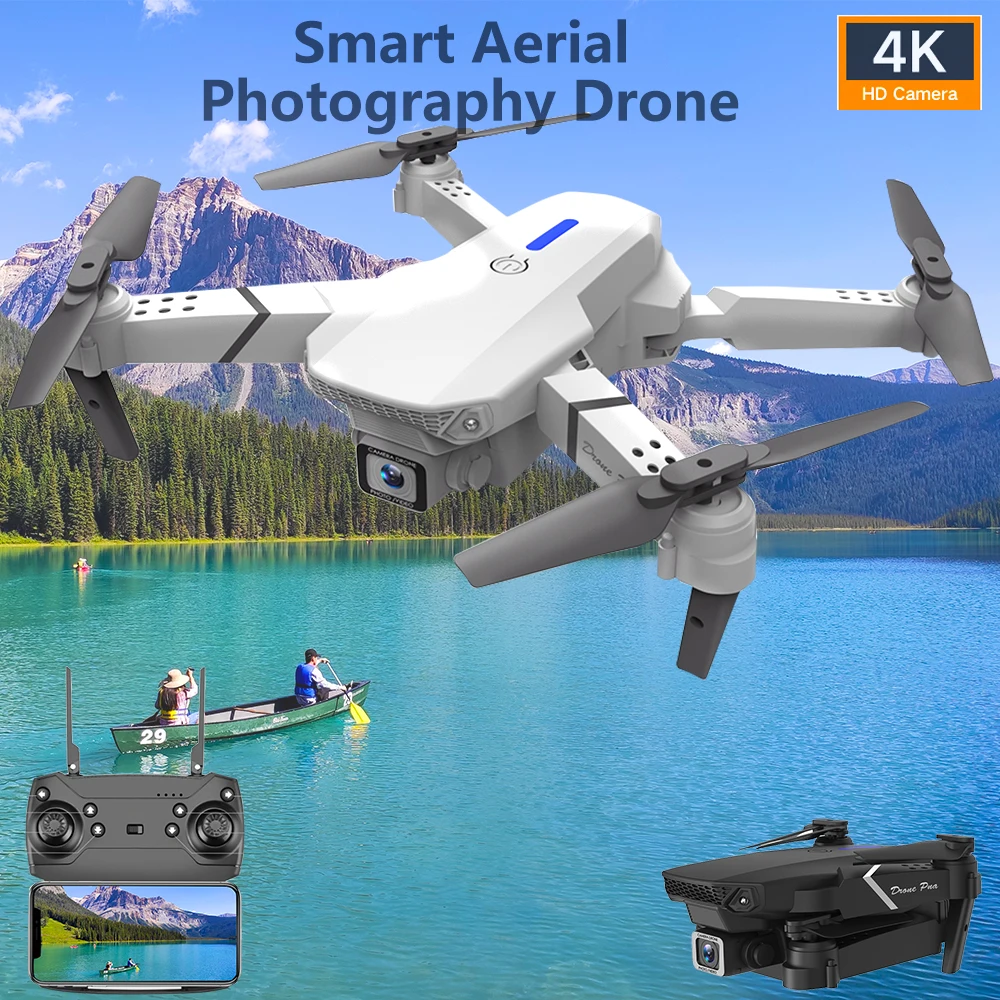 2023 Rc Drone 4k HD Wide Angle Camera Altitude Hold WiFi fpv Drone Dual Came - £33.74 GBP+