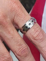 Star design Stainless steel, Fashion, spinner ring - engagement - mens w... - $441.66 MXN