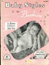 Baby Layettes Dress Legging Bonnets Bootees Shawls Knit Crochet Patterns NB-12M  - $13.99