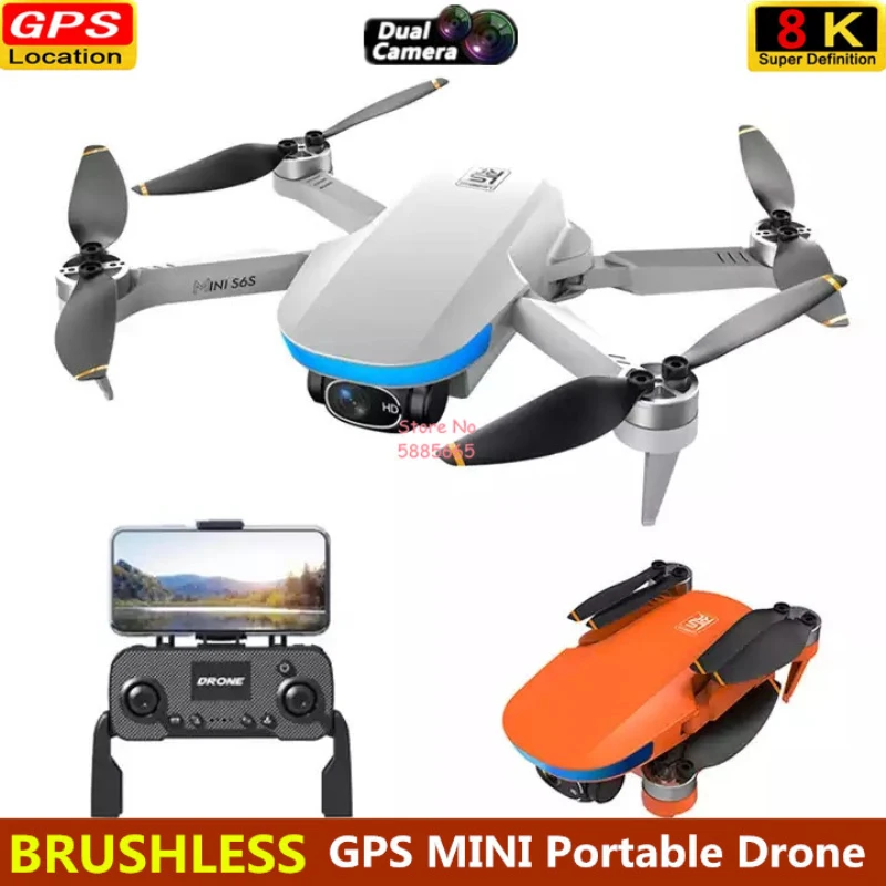 Mini Gps Follow Rc Drone 8K Professinal Dual Hd Eis Camera Optical Flow 5G Wi - £128.10 GBP+