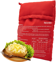 Mylifeunit Microwave Potato Bag, Baked Potato Microwave Baking Bag, Red - £12.09 GBP