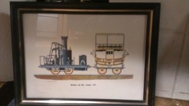 Vintage 5X7 Framed Print by Rich Schlemmer Baltimore and Ohio Atlantic 1832 - £23.36 GBP