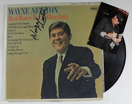 Wayne Newton Signed Autographed &quot;Red Roses For a Blue Lady&quot; Record Album w/ S... - £47.46 GBP