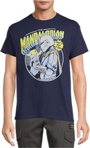 Star Wars Mandalorian Mando &amp; Grogu Navy Graphic T-Shirt Size S (34-36) - £10.27 GBP