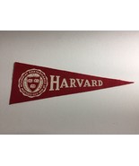 Vintage 1950s Harvard Crimson Hormel University College Pennant 3.5&quot; x 9.5&quot; - $66.78