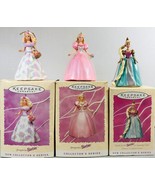 Lot of 3 - Barbie Hallmark Keepsake Ornament 1995-1997 Spring Collection - £19.79 GBP