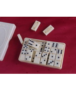 Antique Soviet Georgian USSR POCKET Game DOMINOES in  Box Tbilisi BAKELITE - $9.89