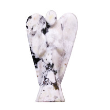 Rainbow Jasper Angel Gemstone Healing Handmade Stone Carving Figurine An... - $666.38 MXN