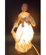 Porcelain Victorian Lady Night Light, Numbered 6085, Tested Works - $24.00