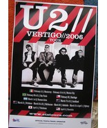 U2 Vertigo 2005 South American Tour Poster With Dates Mexico Brazil Bono... - $67.89 CAD