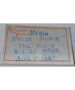 DAVID BOWIE 1987 GLASS SPIDER TOUR BILL GRAHAM  CONCERT MEDIA PASS SAN J... - $39.08 CAD